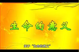 探索生命的意义，活出精彩人生视频封面