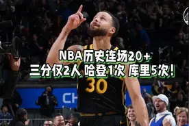 NBA历史连场20+
三分仅2人 哈登1次 库里5次！视频封面
