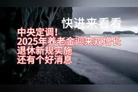 2025年养老金迎来双增长，还有很多好消息！视频封面