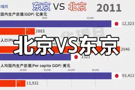 北京VS东京，GDP，人口，人均GDP对比视频封面