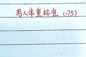 男人体重标准视频封面