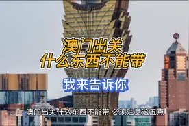 澳门出关必备指南：五大禁带物品全揭秘