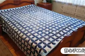 不穿的牛仔裤不要丢，可以把它们利用起来拼制成漂亮的布艺床毯视频封面