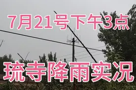 七下八上山东雨季序幕拉开，21号下午3点聊城高唐琉寺降雨实况。视频封面