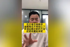 支付宝花呗借呗网商贷申请延期还款的方法，句句干货赶紧收藏起来视频封面