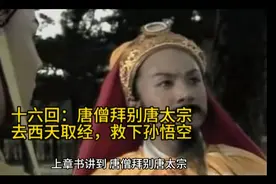 不一样的西游记，十六回唐僧拜别唐太宗，西天取经路上救下孙悟空视频封面