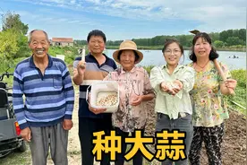 婆媳俩回老家种大蒜，奶奶看着孙媳妇干活心疼坏了:这活你能干？视频封面