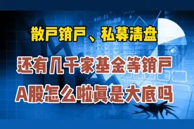 散户销户、私募清盘，还有几千家基金等销户，A股大底真来了吗？视频封面
