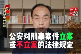 公安对刑事案件立案或不立案的法律规定视频封面