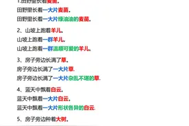 二年级下册语文仿写句子，非常全面。视频封面