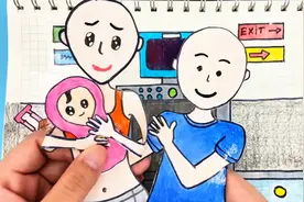 儿童动画，小薇在飞机上生宝宝了视频封面