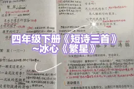 小学语文四年级下册《繁星》赏析：诗歌是最美妙的语言视频封面