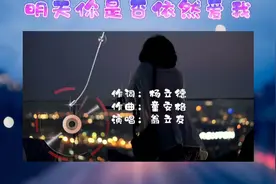 午夜的收音机轻轻传来一首歌，那是《明天你是否依然爱我》的旋律