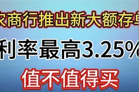 推出新大额存单，利率最高3.25%，值不值得买？视频封面