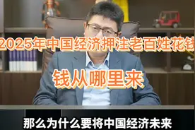 提振消费，2025年中国经济押注老百姓花钱，但钱从哪里来？视频封面