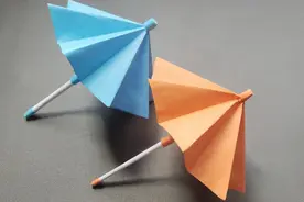 可以收缩的立体雨伞折纸教程来啦，精致漂亮简单易学，一起来学吧视频封面