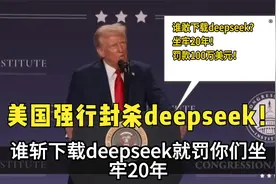 美国强行封杀deepseek？谁敢下载，就罚坐牢20年！视频封面
