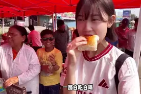 韩国小姐姐去印度旅游，被当成中国人白吃白喝 #韩国小姐姐视频封面
