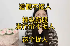 造假不捉人 操纵新股发行价不捉人 这个捉人视频封面