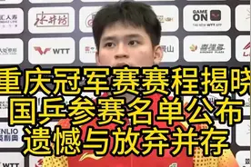 重庆冠军赛赛程揭晓，国乒参赛名单公布视频封面