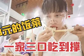 花48块钱带老公和儿子在外吃一顿，有烧烤有饭菜一家三口吃的开心视频封面