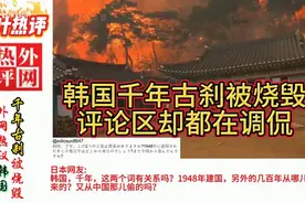 外网热议：韩国千年古刹被烧毁，评论区却是一片的调侃视频封面