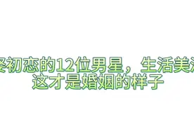 12位娶了自己初恋的男星，婚后生活美满，这就是婚姻的样子视频封面