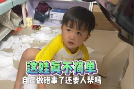 萌娃拆家真不手软，爸爸看后气的直跺脚，网友：这小脑袋瓜真好使视频封面