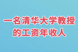 一名清华大学教授的工资年收人，一起来看看视频封面