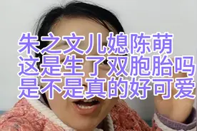 朱之文儿媳陈萌，这是生了双胞胎吗？2个孩子好可爱呀！祝福她！视频封面
