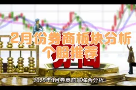 2月份券商板块分析及个股推荐视频封面