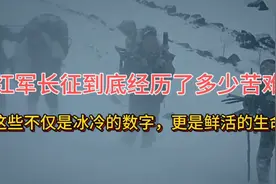 红军长征到底经历了多少苦难，看完这个视频你就懂了这些数据视频封面