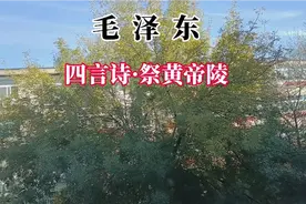 伟人诗词朗读《四言诗·祭黄帝陵》，1937年4月6日。毛主席44岁。视频封面