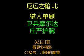 猎人单刷厄运北庄严护腕＋魔兽世界视频封面