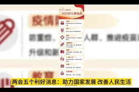 两会五个利好消息：助力国家发展，改善人民生活视频封面