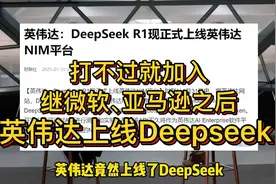 英伟达也上线DeepSeek了！并称DS最先进、高效视频封面