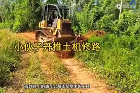 小伙子懂得感恩，用推土机跟村里修路，技术高超速度快！视频封面