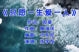 张学友 《只愿一生爱一人》唱的那么深情迷人，一生只爱一个人！视频封面