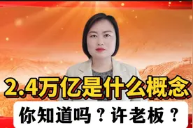 2.4万亿你知道是什么概念吗？许老板？