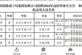 2024年南宁铁路局招聘公示名单1061人，专业及院校视频封面