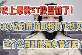 史上最贵ST雪崩了！300亿市值即将灰飞烟灭，这公司到底多魔幻？视频封面