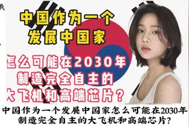 外网提问：中国作为发展中国家，能在2030年自主造飞机和芯片？视频封面