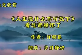 美文欣赏《人生没什么不可放下》看过都释怀了视频封面