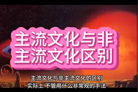 主流文化与非主流文化区别视频封面