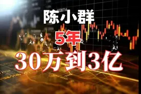 陈小群，用5年如何从30万到3亿：操作模式和语录公开视频封面