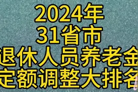 31省市退休人员养老金调整大排名视频封面