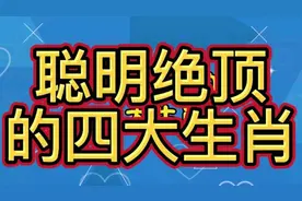 聪明绝顶的四生肖，你上榜了吗？视频封面