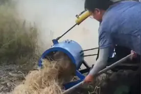 #禁止燃烧秸秆# 大哥自制燃烧秸秆神器，水平怎么样？视频封面