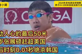 多哈世锦赛！男子4乘200米自由泳接力决赛！中国队创历史夺冠！视频封面