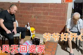 难得不出摊，带小宝贝贝回婆家，爷爷笑不拢嘴，四代同堂真幸福！视频封面